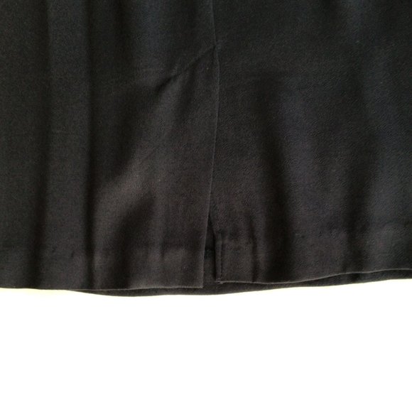 J.S.J. Petites Navy Blue sleeveless dress w/matching jacket w/white trim - Picture 9 of 11